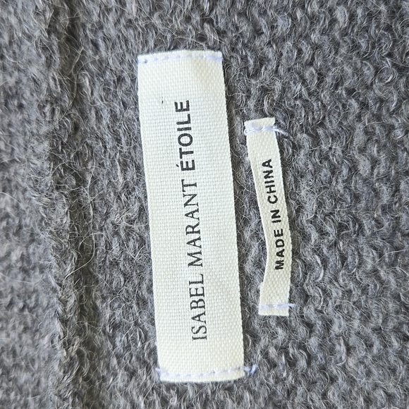 Isabel Marant Étoile Gram Alpaca Knit Cardigan Size 38 - Picture 3 of 4